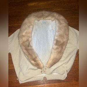Riviera cashmere cardigan fur